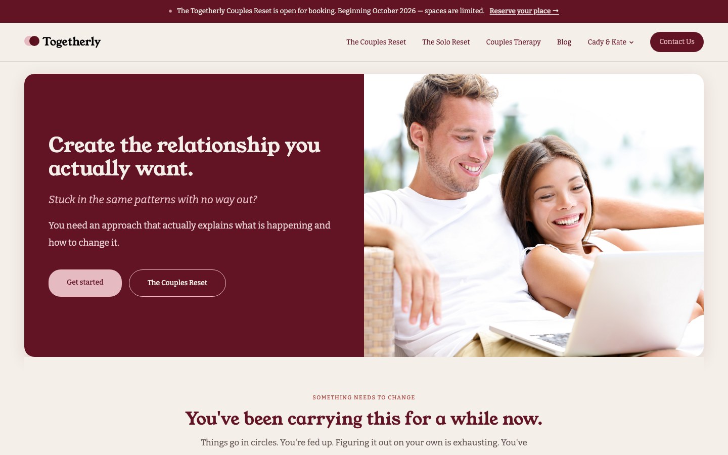 Togetherly website, SEO, Google Ads and Meta Ads managed by Jomoo